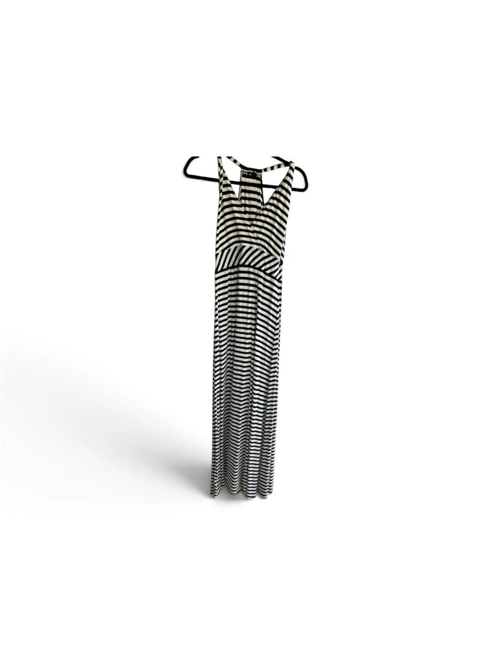 Ann Taylor Black & White striped Maxi Dress